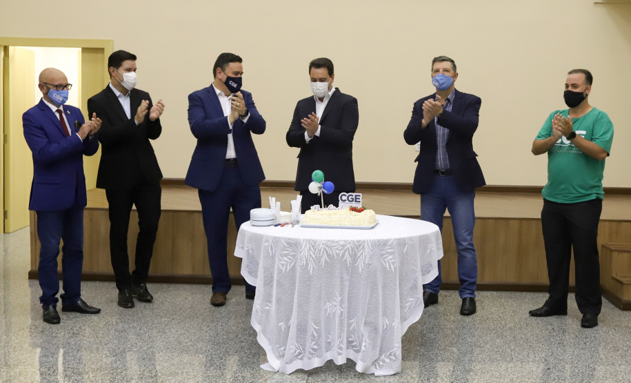 governador Ratinho Jr visita CGE no aniversário