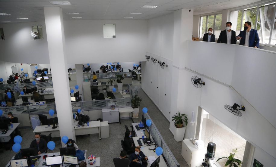 governador Ratinho Jr visita CGE no aniversário