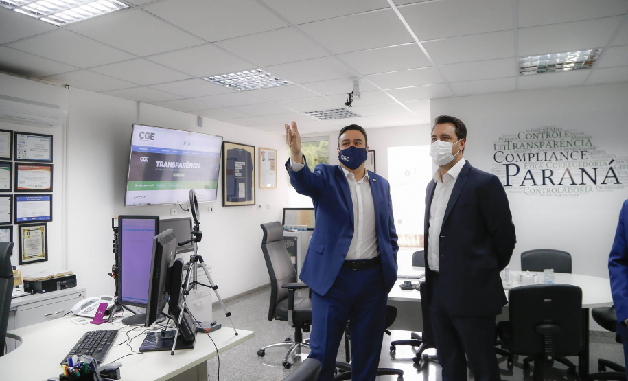 governador Ratinho Jr visita CGE no aniversário