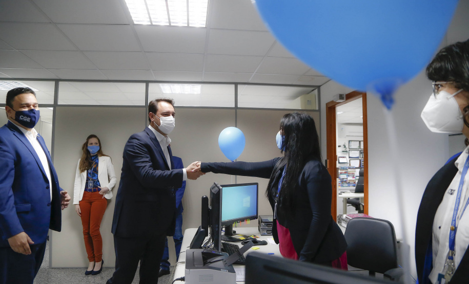 governador Ratinho Jr visita CGE no aniversário