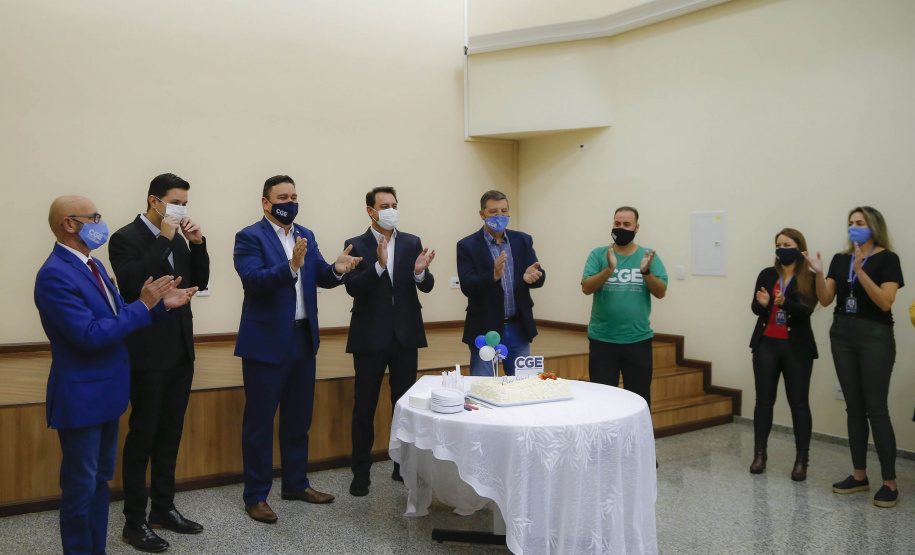 governador Ratinho Jr visita CGE no aniversário