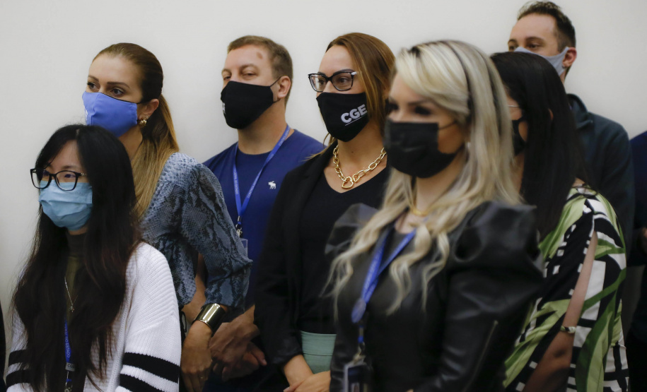 governador Ratinho Jr visita CGE no aniversário