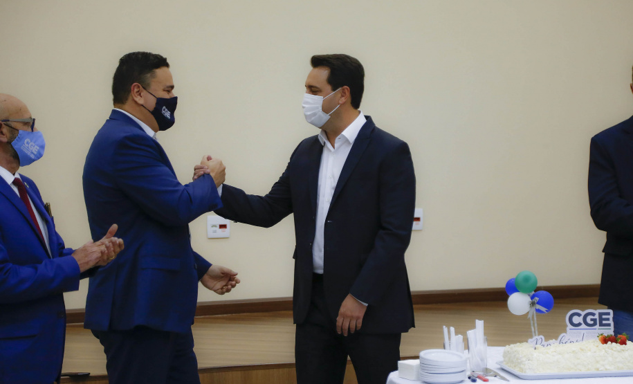 governador Ratinho Jr visita CGE no aniversário