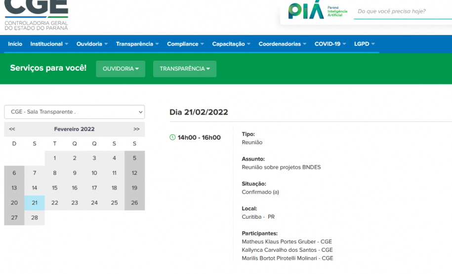 imagens de reunião dentro da sala transparente