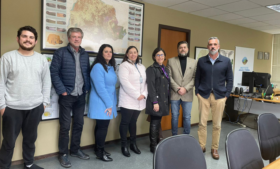 equipe da corregedoria em visita ao IAT