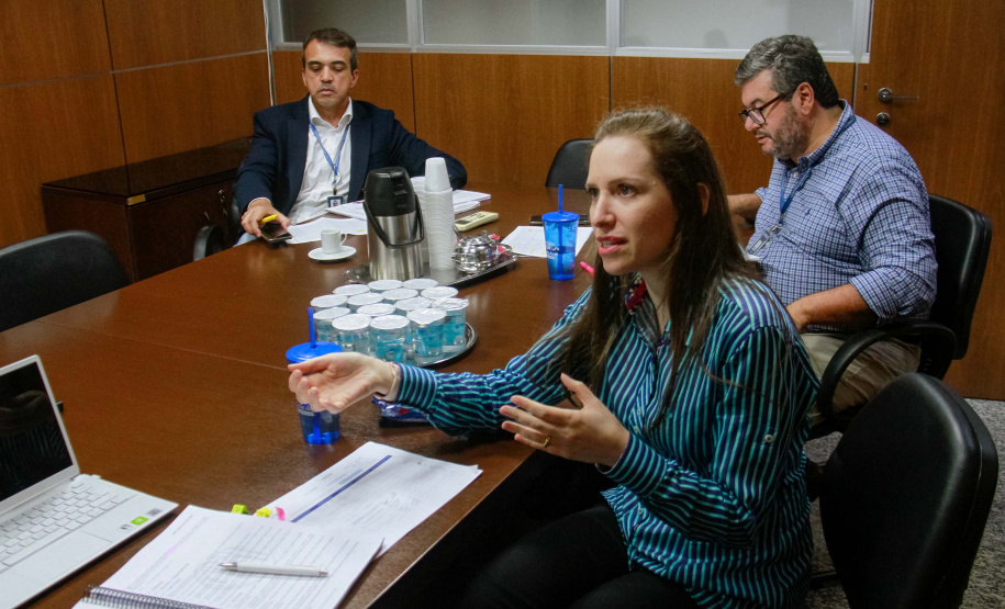 Servidores da CGE em reunião virtual com consultores