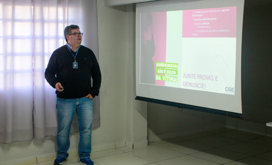 Palestras de combate ao assédio dada em vários órgãos e entidades do Estado.