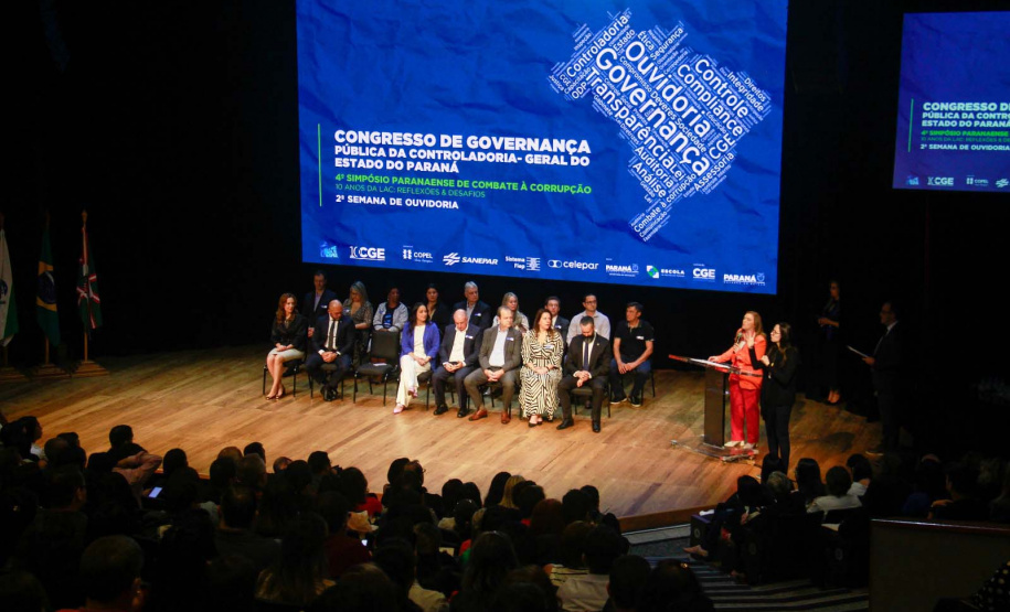 cenas da abertura do Congresso de Governança Pública