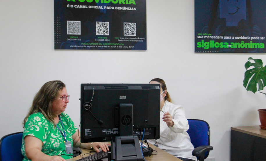 imagens de atendimento da Ouvidoria