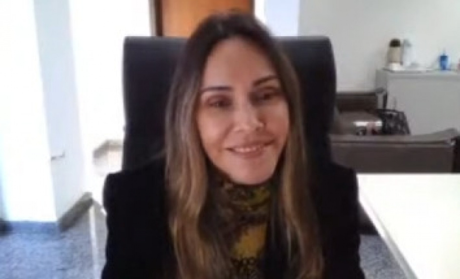 imagens das participantes em tela de computado participando do webinar