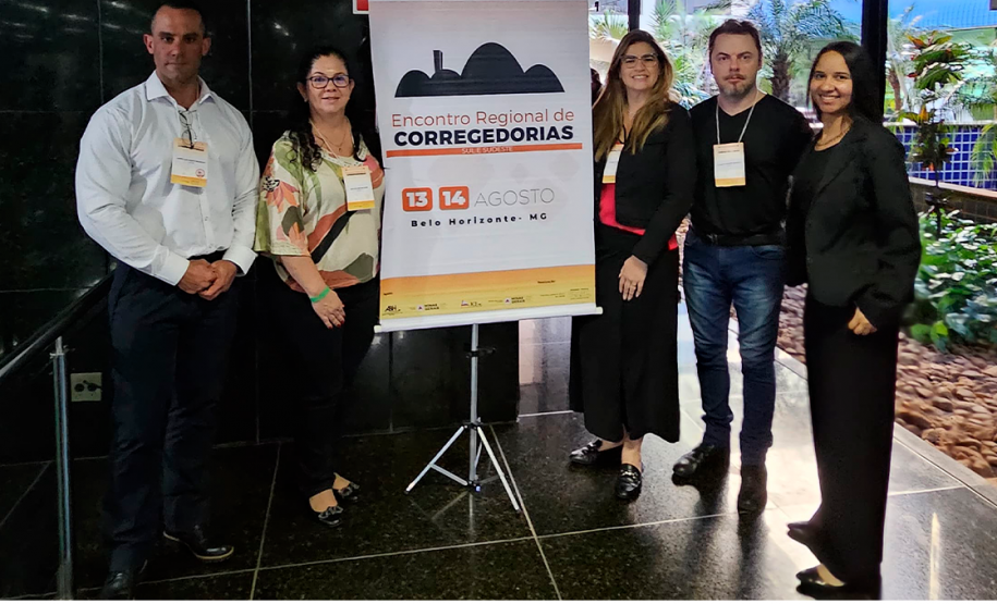 equipe da Coordenadoria de Corregedoria visita CGE MG e participa de encontro regional