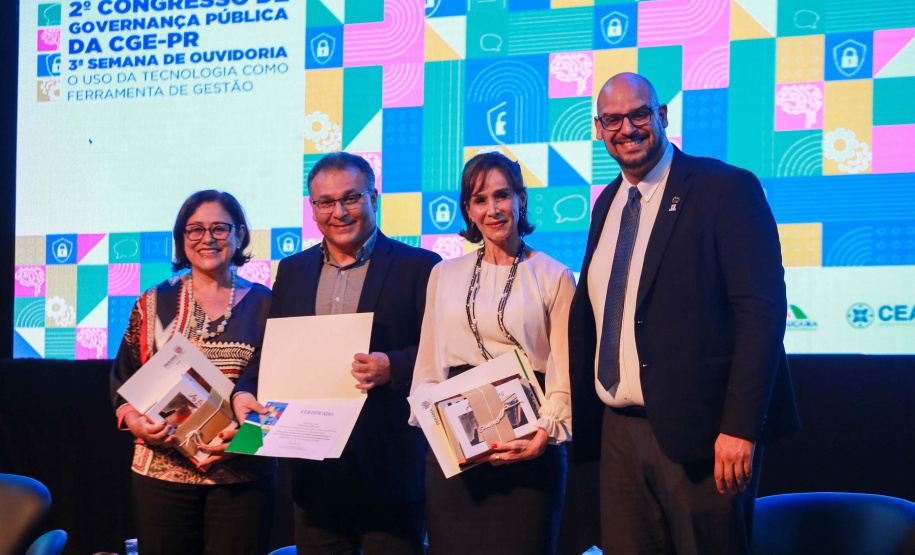Imagens do auditórios e palestrantes do 2 Congresso de Governança Pública da CGE, no Canal da Música.