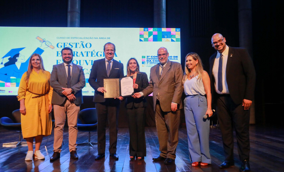 Imagens do auditórios e palestrantes do 2 Congresso de Governança Pública da CGE, no Canal da Música.