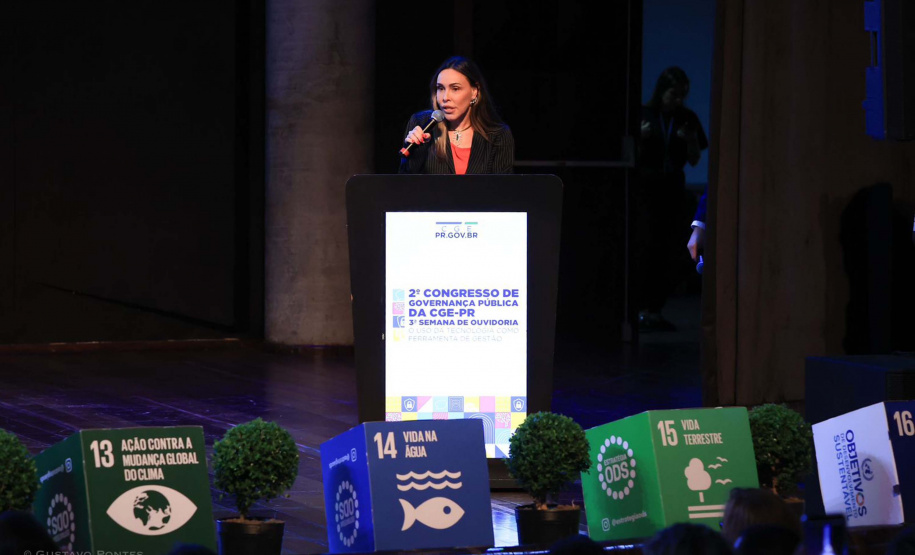 Imagens do auditórios e palestrantes do 2 Congresso de Governança Pública da CGE, no Canal da Música.