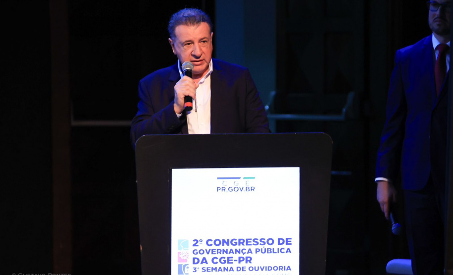 Imagens do auditórios e palestrantes do 2 Congresso de Governança Pública da CGE, no Canal da Música.