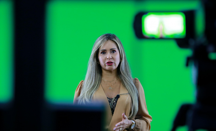 imagens da gravação do curso de prevenção ao assédio