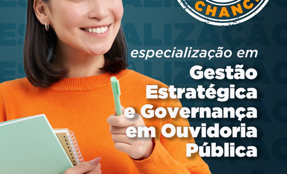 post de divulgação da especialização em ouvidoria pública