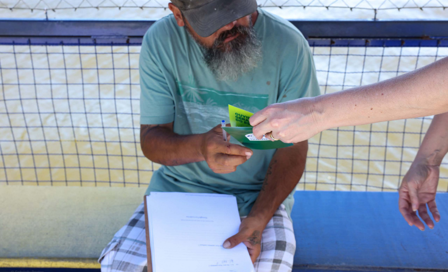 pessoas abordadas pelas equipes do CGE Itinerante