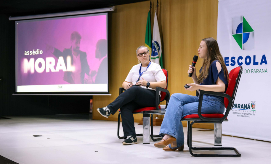auditório cheio para a palestra de enfrentamento ao assédio