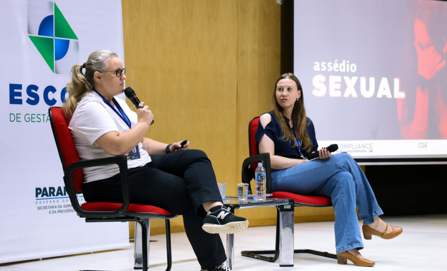 auditório cheio para a palestra de enfrentamento ao assédio