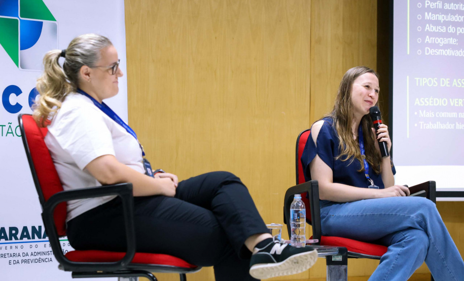 auditório cheio para a palestra de enfrentamento ao assédio