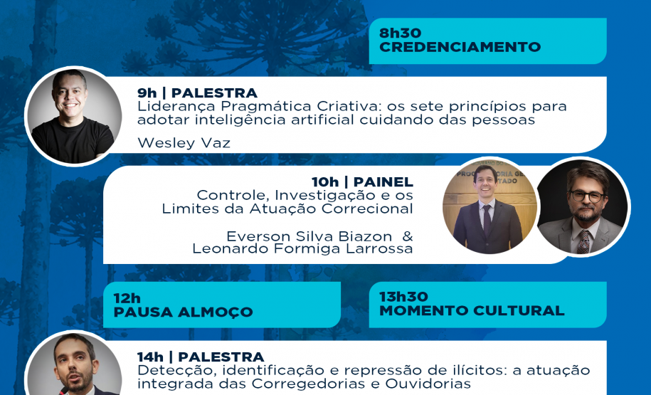 arte programação do evento
