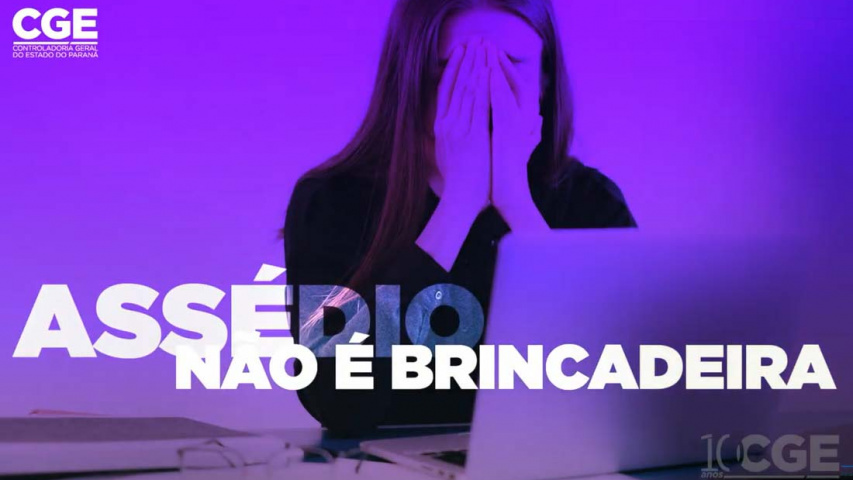 capa do vídeo sobre assédio