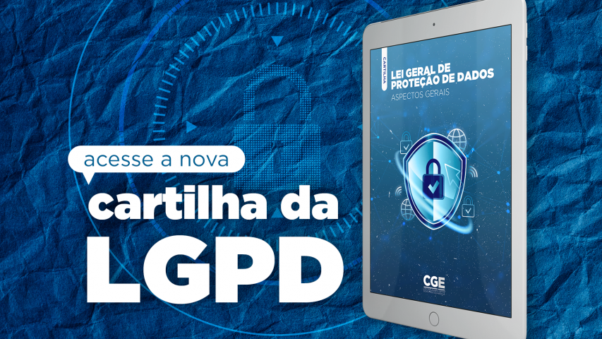imagem ilustrativa da cartilha da LGPD.